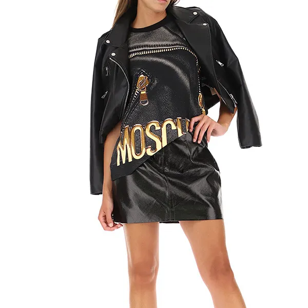 Áo Phông Moschino A0701 5540 1555 Màu Đen