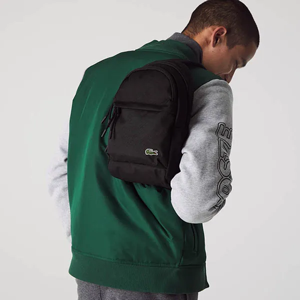 Túi Đeo Chéo Lacoste Men's Neocroc Canvas Crossbody Bag Màu Đen