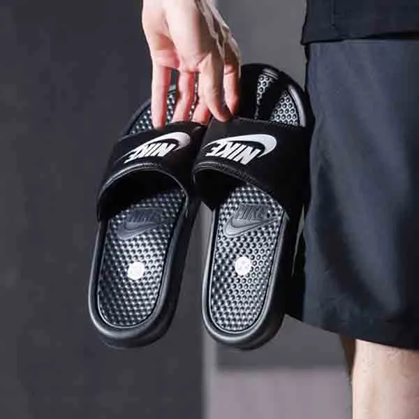 Dép Nike Benassi 343880 090 Black Màu Đen Size 42.5