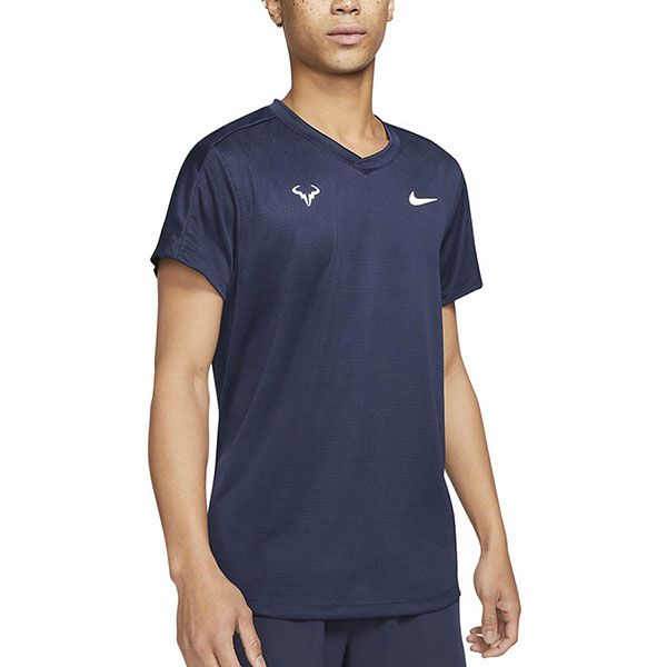 Bộ Thể Thao Nike Tracksuit Rafa Challenger Men's Short-Sleeve Tennis CV2572-451 Màu Xanh Navy Size M - 3