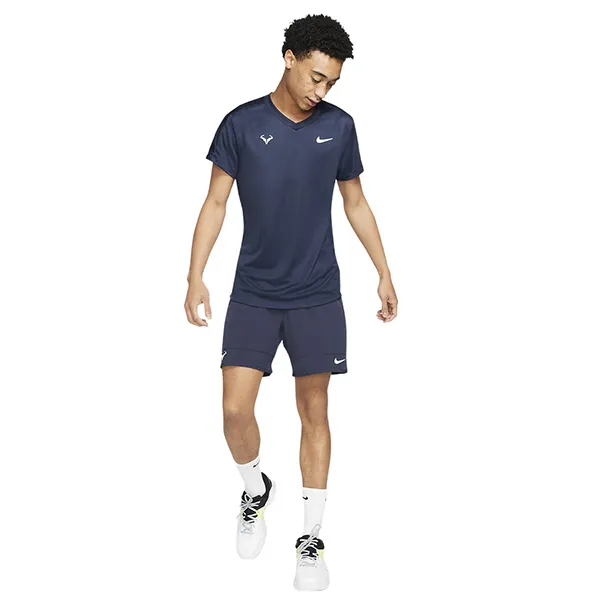 Bộ Thể Thao Nike Tracksuit Rafa Challenger Men's Short-Sleeve Tennis CV2572-451 Màu Xanh Navy Size M - 4