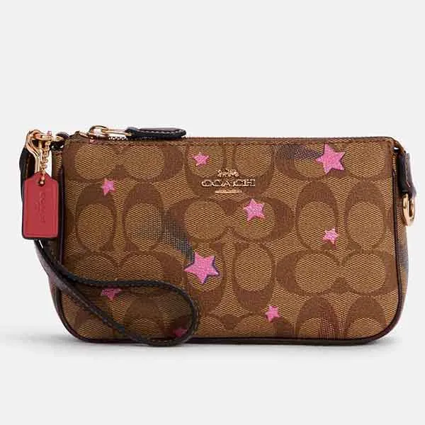 Túi Xách Tay Coach Nolita 19 In Signature Canvas With Disco Star Print Màu Nâu - Túi xách - Vua Hàng Hiệu