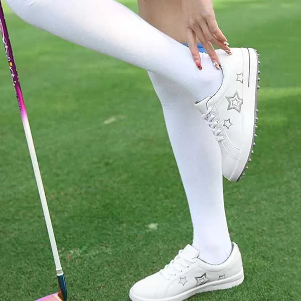 Giày Đánh Golf Nữ PGM XZ113 Women Fashion Microfiber Golf Shoes Màu Trắng Xám Size 38 - Giày - Vua Hàng Hiệu