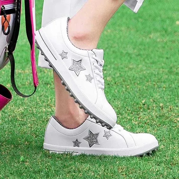 Giày Đánh Golf Nữ PGM XZ113 Women Fashion Microfiber Golf Shoes Màu Trắng Xám Size 38 - Giày - Vua Hàng Hiệu