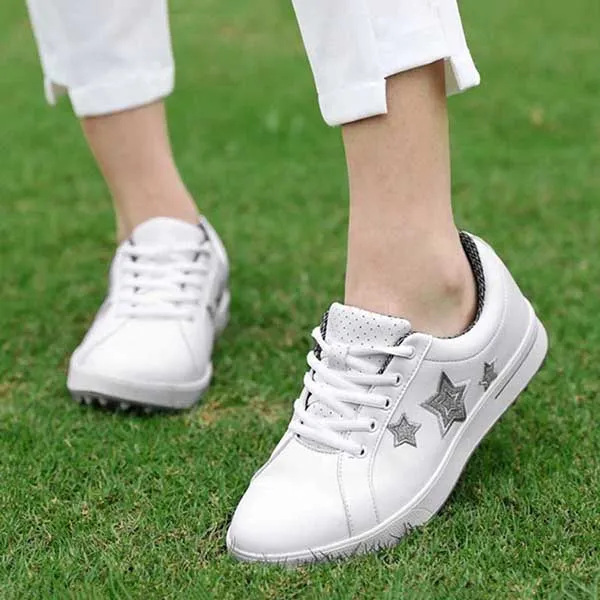 Giày Đánh Golf Nữ PGM XZ113 Women Fashion Microfiber Golf Shoes Màu Trắng Xám Size 38 - Giày - Vua Hàng Hiệu