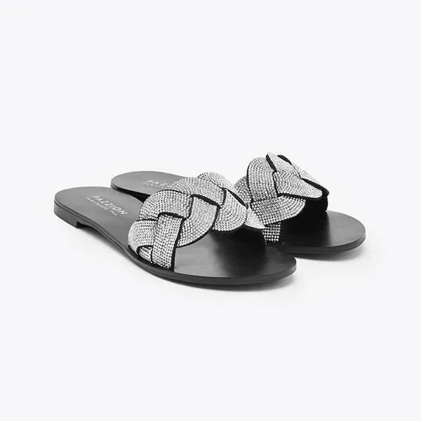 Dép Nữ Pazzion 2639-8 - SILVER - Màu Bạc Size 34 - Dép - Vua Hàng Hiệu
