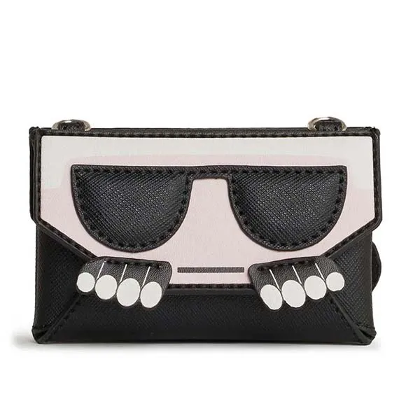 Ví Karl Lagerfeld Peeking Karl Card Case Chain Màu Đen