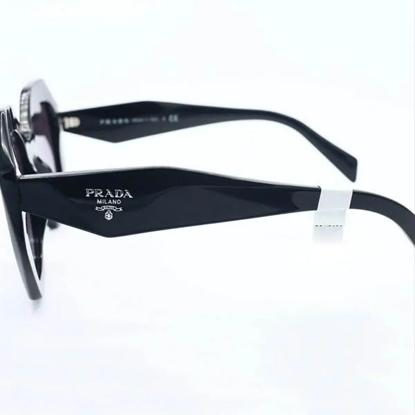 Kính Mát Prada Black New SPR 16W 1AB-5D1 Butterfly Gray Polarized Sunglasses Màu Đen Xám - Kính mắt - Vua Hàng Hiệu