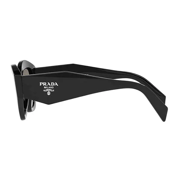 Kính Mát Prada Symbole Sunglasses SPR07Y 1AB0A7 In Black Màu Đen Xám - Kính mắt - Vua Hàng Hiệu