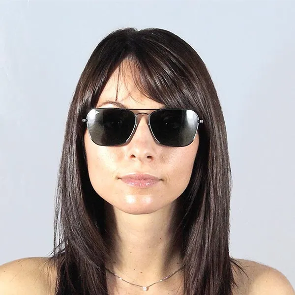 Kính Mát Rayban Caravan Green Classic G-15 Square Unisex Sunglasses RB3136 004 55 Màu Xanh Green