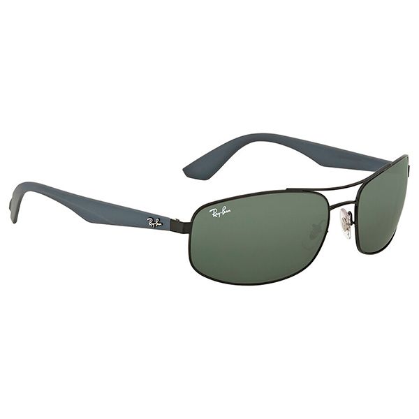 Kính Mát Rayban RB3527 Green Classic Rectangular Men's Sunglasses RB3527 006/71 61 Màu  Xanh Đen - 3