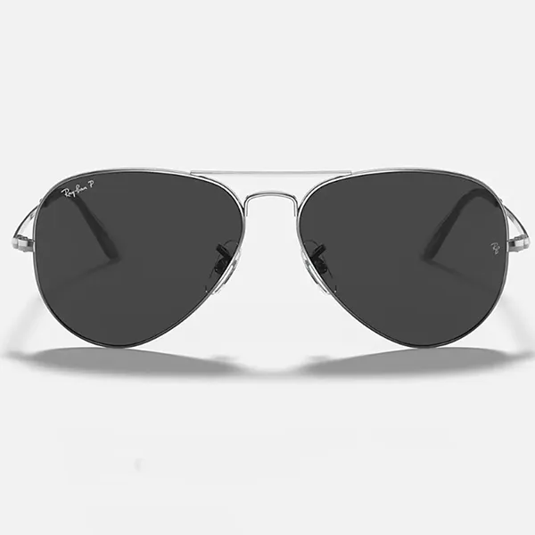 Kính Mát Rayban Aviator Grey Polarized Sunglasses RB3689 004/48 Màu Xám Size 62