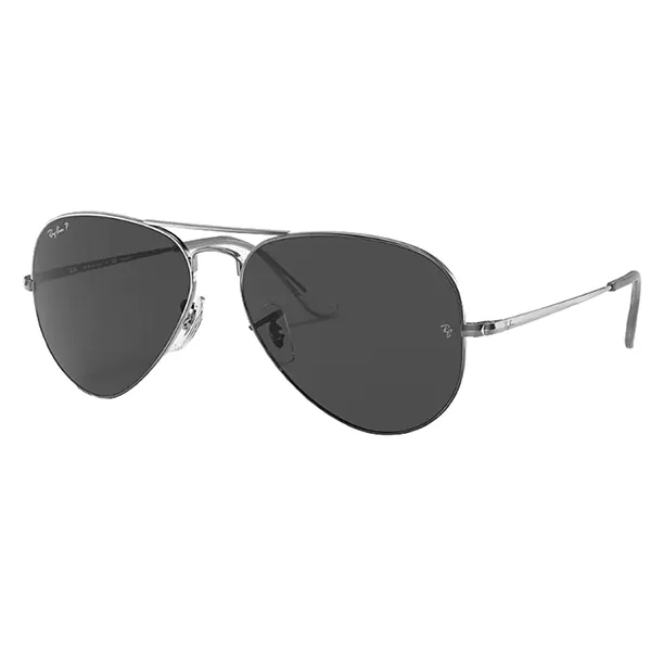 Kính Mát Rayban Sunglasses Aviator RB3689 004 48 58-14 Màu Đen Xám - Kính mắt - Vua Hàng Hiệu