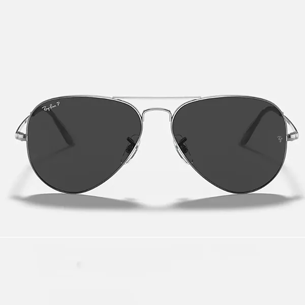 Kính Mát Rayban Sunglasses Aviator RB3689 004 48 58-14 Màu Đen Xám - Kính mắt - Vua Hàng Hiệu