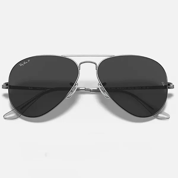 Kính Mát Rayban Aviator Grey Polarized Sunglasses RB3689 004/48 Màu Xám Size 62
