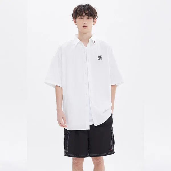 Áo Sơ Mi Romantic Crown Recent Logo Oxford Shirt White Màu Trắng Size S - Thời trang - Vua Hàng Hiệu
