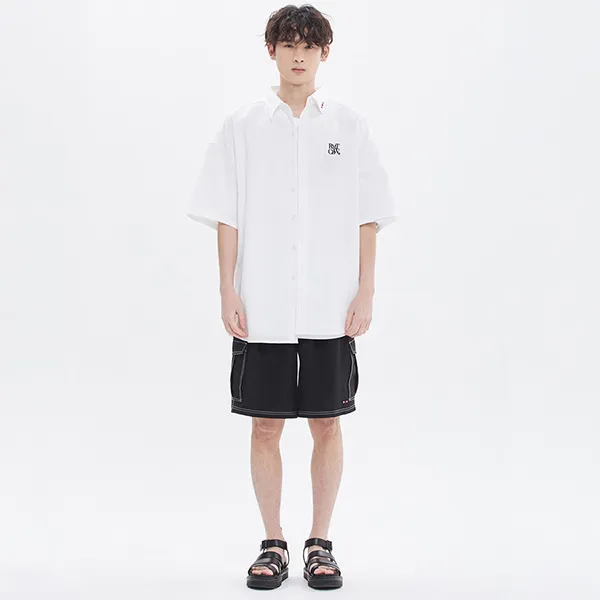 Áo Sơ Mi Romantic Crown Recent Logo Oxford Shirt White Màu Trắng Size S - Thời trang - Vua Hàng Hiệu