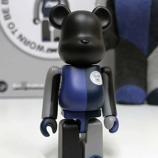 Đồ Chơi Mô Hình Bearbrick Loopwheeler Black Blue Màu Xanh Đen Size 100% + 400% - Đồ chơi mô hình - Vua Hàng Hiệu