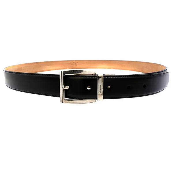 Thắt Lưng Nam Salvatore Ferragamo Black Leather Adjustable Belt, Brand Size 115 - Thắt lưng - Vua Hàng Hiệu