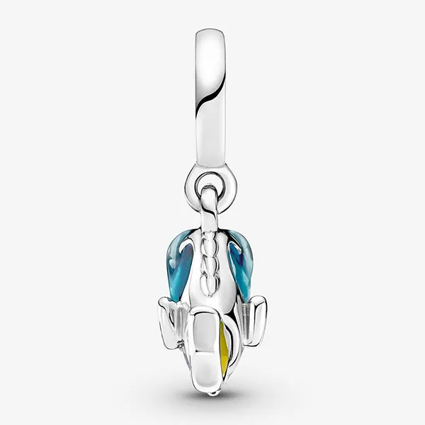 Hạt Vòng Charm Pandora Disney Pixar Dory Dangle 792025C01 Màu Xanh Lam/Bạc/Vàng - Trang sức - Vua Hàng Hiệu