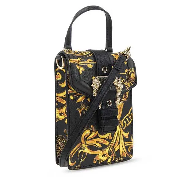 Túi Xách Versace Jeans Couture Shoulder Bag With Logo 71VA4BFL 71880-G89 Màu Đen - Vàng