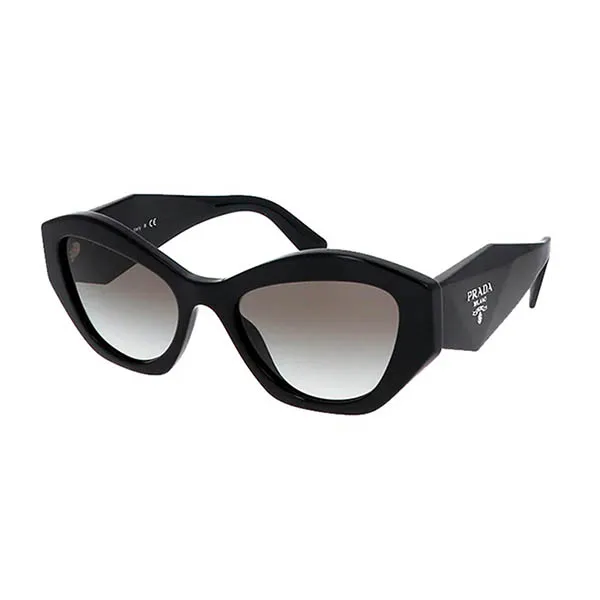 Kính Mát Prada Symbole Sunglasses SPR07Y 1AB0A7 In Black Màu Đen Xám - Kính mắt - Vua Hàng Hiệu