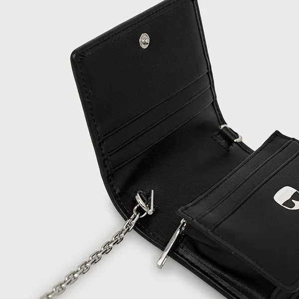 Ví Karl Lagerfeld K/Ikonik Monogram Wallet On Chain Màu Đen