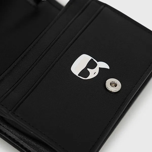 Ví Karl Lagerfeld K/Ikonik Monogram Wallet On Chain Màu Đen