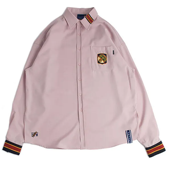 Áo Sơ Mi Romantic Crown Striped Cuffs Shirt Pink Màu Hồng - Thời trang - Vua Hàng Hiệu