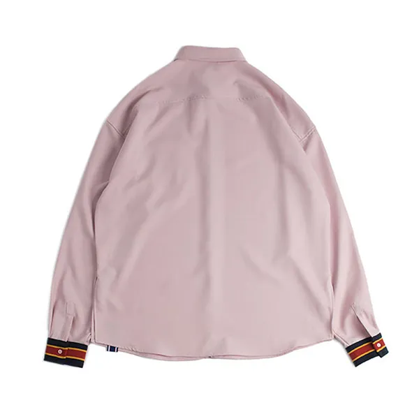 Áo Sơ Mi Romantic Crown Striped Cuffs Shirt Pink Màu Hồng - Thời trang - Vua Hàng Hiệu