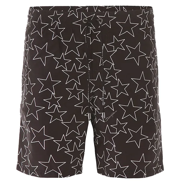 Quần Shorts Dolce & Gabbana D&G Millennials Star Swim Trunks M4A13T HSMH4 HN35C Màu Đen