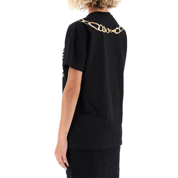Áo Phông Moschino Women's Chain T-Shirt A0714 5540 1555 Màu Đen - 4