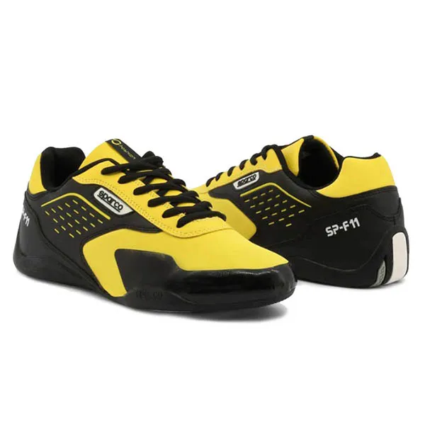 Giày Thể Thao Nam Sparco Màu Đen Vàng Size 42