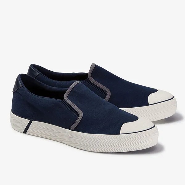 Giày Slip On Lacoste Masculino Gripshot Em Lona Màu Xanh Navy Size 42 - Giày - Vua Hàng Hiệu