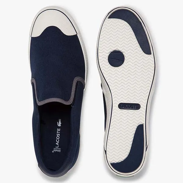 Giày Slip On Lacoste Masculino Gripshot Em Lona Màu Xanh Navy Size 42 - Giày - Vua Hàng Hiệu