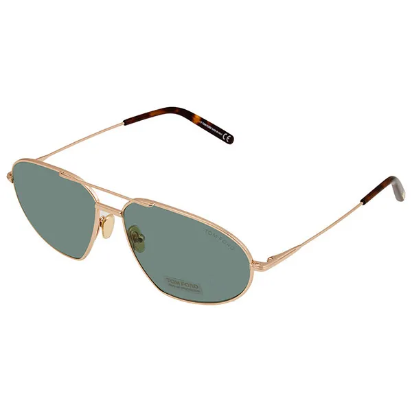 Kính Mát Tom Ford Bradford Green Aviator Sunglasses FT0771 28N 61 Màu Xanh Green - Kính mắt - Vua Hàng Hiệu