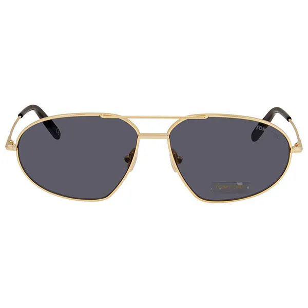 Kính Mát Tom Ford Grey Aviator Sunglasses FT0771 30A 61 Màu Xám - Kính mắt - Vua Hàng Hiệu