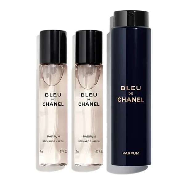 Set Nước Hoa Chanel Bleu De Chanel Parfum Twist & Spray (3x20.7ml) - Nước hoa - Vua Hàng Hiệu