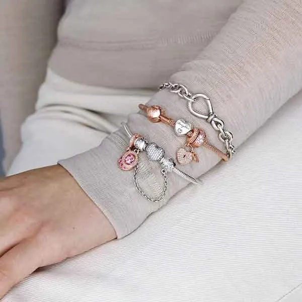 Vòng Đeo Tay Pandora Chunky Infinity Knot Chain Bracelet 598911C00 Màu Bạc - Trang sức - Vua Hàng Hiệu