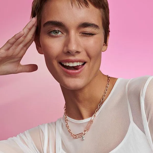 Hạt Vòng Charm Pandora Me Styling Dream Word Link 789687C00 Màu Vàng Hồng - Trang sức - Vua Hàng Hiệu