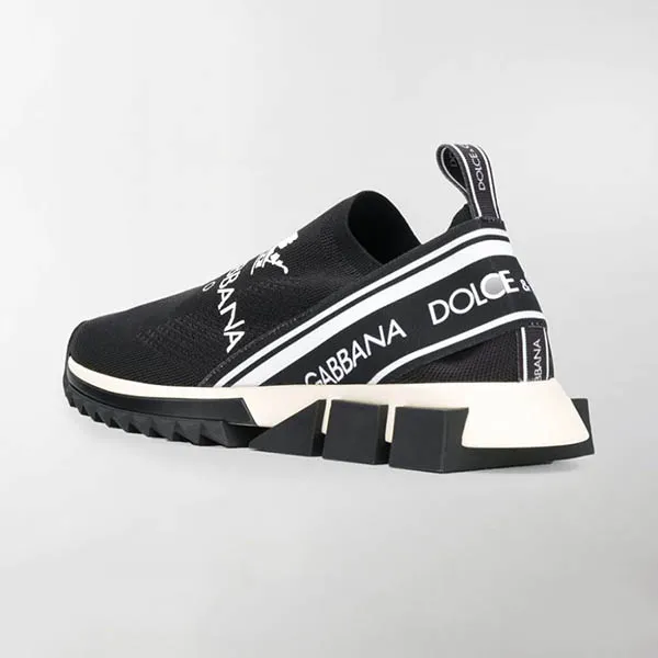 Giày Sneakers Dolce & Gabbana D&G Crown Print Sorrento CS1595AU448HNR18 Màu Đen