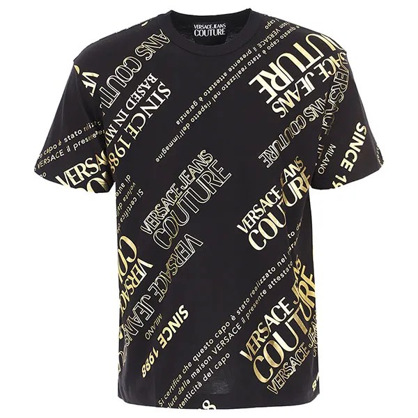 Áo Phông Versace Jeans Couture Since 1988 71GAHT28 CJ00T G89 Màu Đen Size S