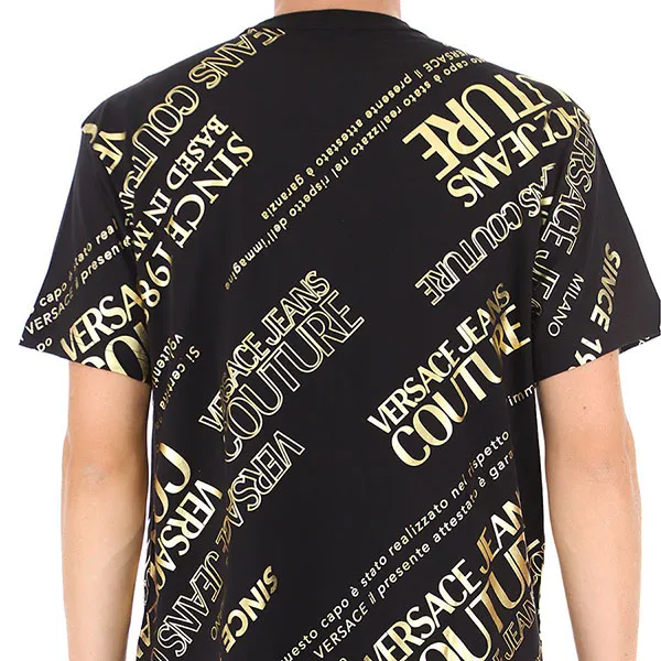Áo Phông Versace Jeans Couture Since 1988 71GAHT28 CJ00T G89 Màu Đen Size S