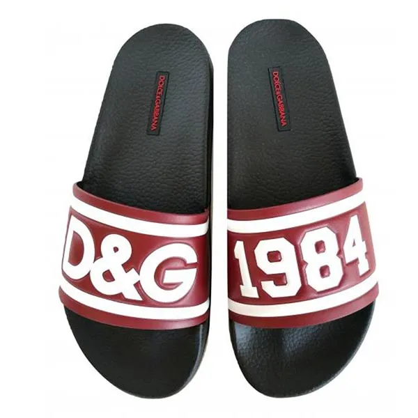 Dép Dolce & Gabbana D&G 1984 New SS2019 Màu Đỏ