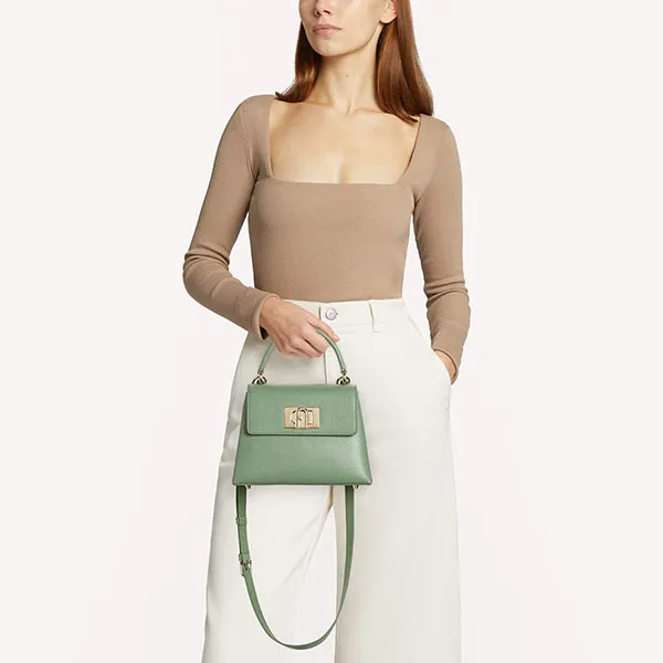 Túi Xách Furla 1927 Top Handle Mini Ulivo Màu Xanh Lá - Túi xách - Vua Hàng Hiệu
