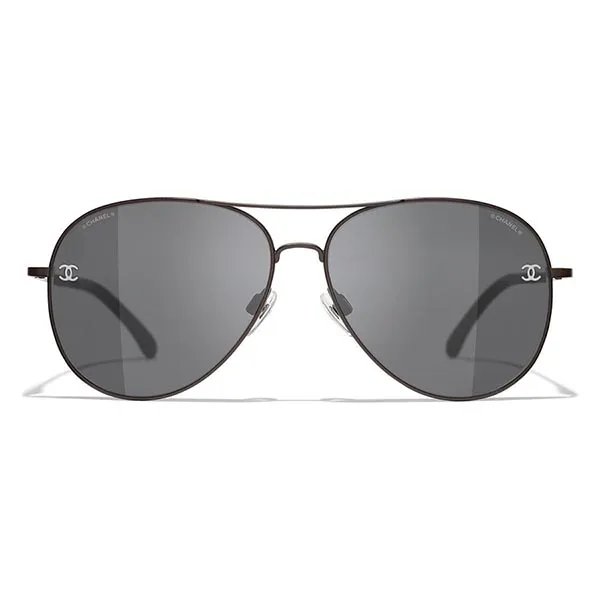 Kính Mát Chanel Pilot Sunglasses CH4189TQ C11287 Màu Nâu Xám
