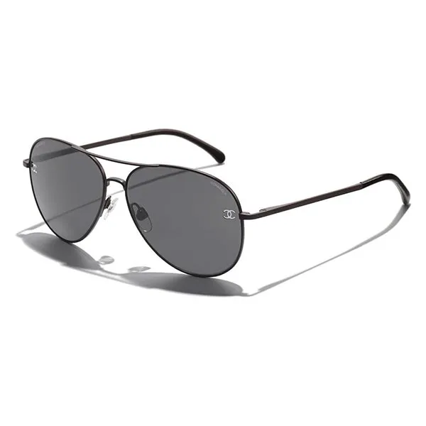 Kính Mát Chanel Pilot Sunglasses CH4189TQ C11287 Màu Nâu Xám