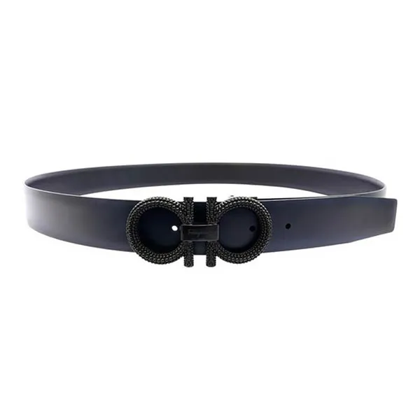 Thắt Lưng Nam Salvatore Ferragamo Men's Marinereversible And Adjustable Gancini Belt 670072 747418 Màu Đen Xanh - Thắt lưng - Vua Hàng Hiệu