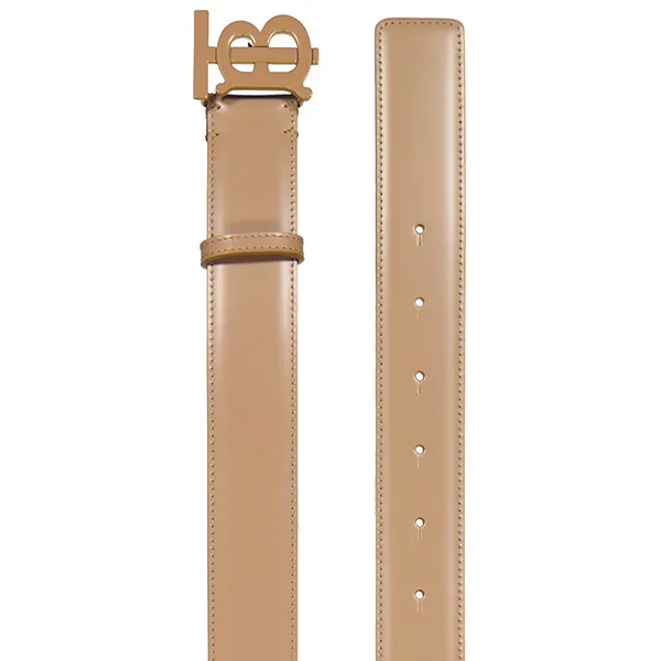 Thắt Lưng Nữ Burberry Camel Ladies Monogram Motif Leather Belt 8049236 Màu Nâu Camel - Thắt lưng - Vua Hàng Hiệu