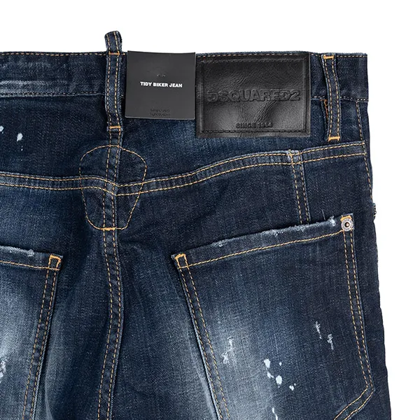 Quần Jeans Dsquared2 Tidy Biker S79LA0052 S30342 470N Màu Xanh Đen Size 44 - Thời trang - Vua Hàng Hiệu